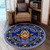 Prince Hall Freemasonry Round Rug Mason Conspiracy Logo Design