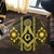 Prince Hall Freemasonry Round Rug Royal Frame Style