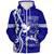 Zeta Phi Beta Sherpa Hoodie Royal Boots And Pearls Edition