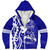 Zeta Phi Beta Sherpa Hoodie Royal Boots And Pearls Edition