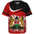 Kenya Baseball Shirt Coat Of Arms Curve Brush Style