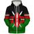 Kenya Sherpa Hoodie Flag Unity Style
