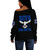 Zeta Phi Beta Off Shoulder Sweatshirt Letters