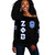 Zeta Phi Beta Off Shoulder Sweatshirt Letters