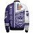 Zeta Phi Beta Zipper Bomber Jacket Hand Sign