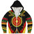 Dame-Dame Sherpa Hoodie Adinkra Symbols