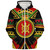 Denkyem Sherpa Hoodie Adinkra Symbols