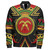 Akofena Zipper Bomber Jacket Adinkra Symbols
