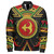 Akoko Nan Zipper Bomber Jacket Adinkra Symbols