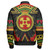 Akoma Ntoso Zipper Bomber Jacket Adinkra Symbols
