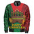 Kwanzaa Zipper Bomber Jacket Holiday Kwanzaa With Culture Pattern African
