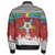 Order of the Eastern Star Zipper Bomber Jacket Afican Pattern OES Christmas