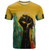 Black History T-Shirt Black Power Fist Matte Art