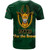 South Africa T-Shirt Bokke For the Brave Abstract Background Style