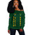 South Africa Off Shoulder Sweatshirt Bokke Pride Spirit Walking Style