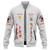 Prince Hall Shriners Baseball Jacket Custom PHA Nobles Mystic Shrine AEAONMS Desert Pyramid White