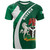 Nigeria T-Shirt Coat Of Arms And Flag Grunge Circle