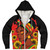 Pan-African Sherpa Hoodie Black Queen With Sunflowers