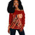 Black History Off Shoulder Sweatshirt Justice To The People