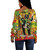 Black History Off Shoulder Sweatshirt 68 Graffiti Brush Color