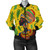 Black Identity Bomber Jacket African Art Women