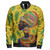 Black Identity Zipper Bomber Jacket African Art Women