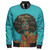 Black Identity Zipper Bomber Jacket Black Mom Magic