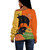 Black Identity Off Shoulder Sweatshirt Dope Black Mom Grafiti Style