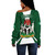 Nigeria Off Shoulder Sweatshirt Coat Of Arms Royal Style