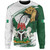 Nigeria Sweatshirt Fisted Hand Holding Nigerian Flag