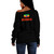 Ethiopia Off Shoulder Sweatshirt Flag Crack Style