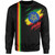 Ethiopia Sweatshirt Flag Crack Style