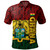 Ghana Polo Shirt Map Africa Kente Pattern Style