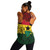 Ghana Women Tank Map Africa Kente Pattern Style