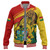 Ghana Baseball Jacket Fisted Hand Holding Ghanaian Flag