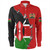Kenya Long Sleeve Shirt Flag With Coat Of Arms