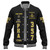 Prince Hall Freemasonry Baseball Jacket Custom Masonic Well Equipped Columns Pillars Symbols Black