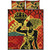 Black Identity Quilt Bed Set African Woman Desert