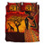 Black Identity Bedding Set African Woman Sunset