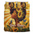 Black Identity Bedding Set Custom Black Women Sunflower Queen