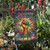 Juneteenth Garden Flag Breaking Every Chain Raised Fist Celebration Design