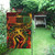 Juneteenth Garden Flag Raised Fist Broken Chain Pan African Grunge Style