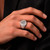 Prince Hall Freemasonry Engraved Rings  Line Art Style