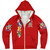 Order of the Eastern Star Sherpa Hoodie Pearls Red