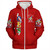 Order of the Eastern Star Sherpa Hoodie Pearls Red