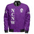 NCNW Zipper Bomber Jacket Letter Style