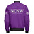 NCNW Zipper Bomber Jacket Letter Style