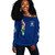 Order of the Eastern Star Off Shoulder Sweatshirt Pearls Blue