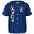 Order of the Eastern Star Baseball Shirt Pearls Blue
