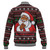 Black Culture & Pride Baseball Jacket Black Santa Pointing Finger Ugly Christmas Style